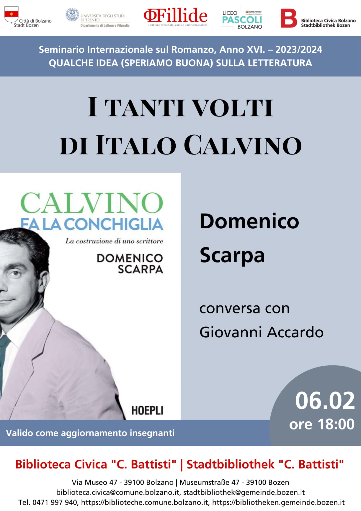 Locandina - I tanti volti di Italo Calvino